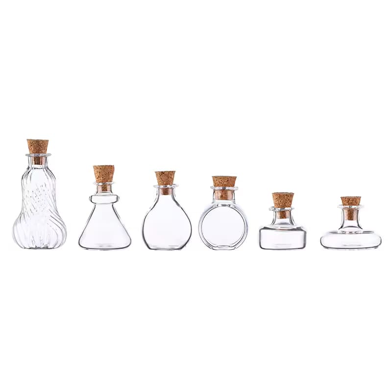 Cork Glass Bottle Set