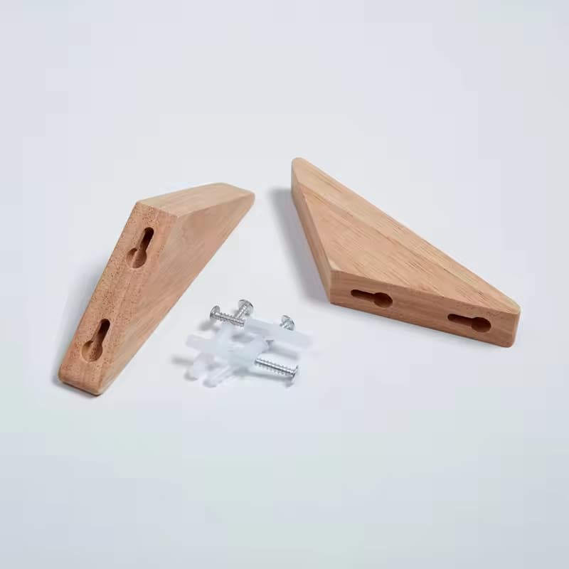 Natural Wall Mounted Wood Hook