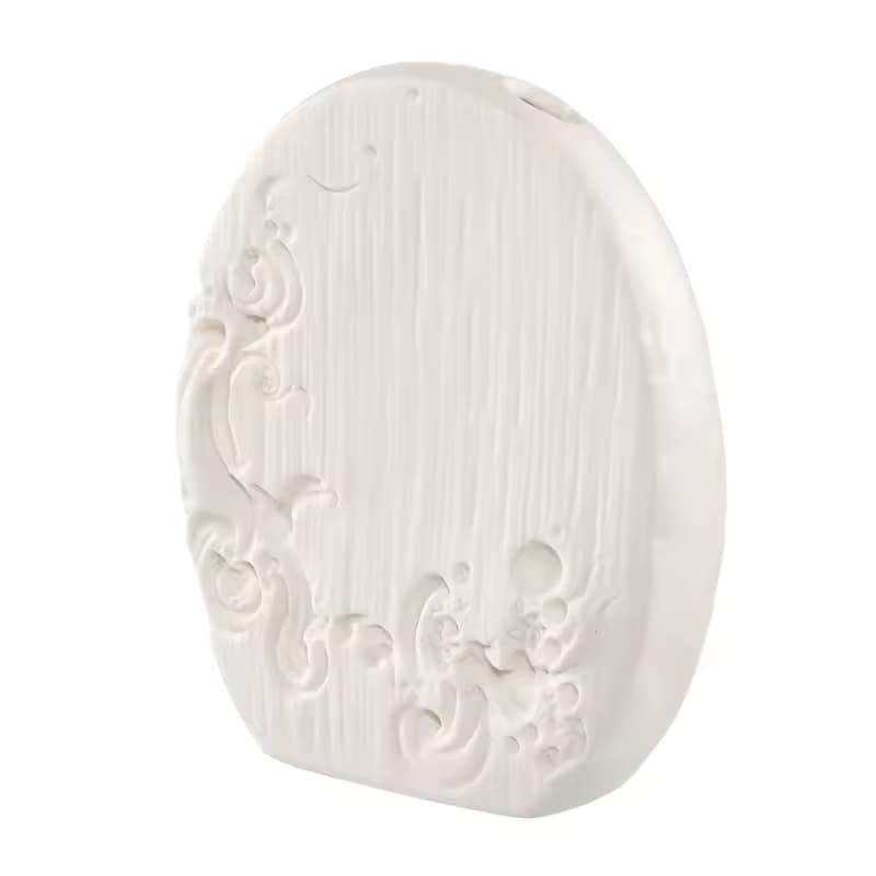 White Minimalist Ceramic Vase