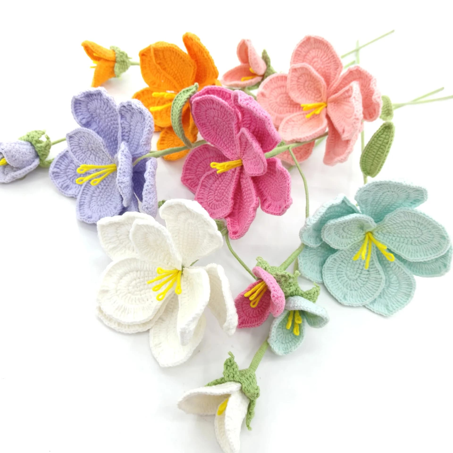 Colorful Glass Flower Stems