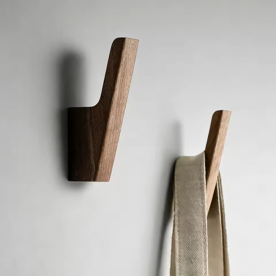 Black Rustic Wood Hook